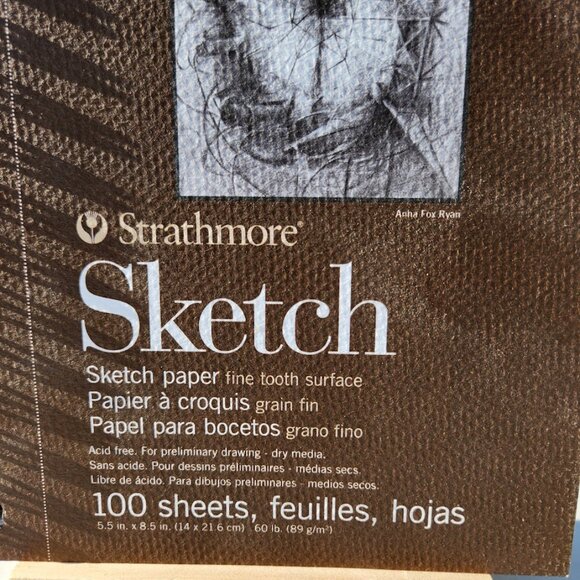 NEW Strathmore 400 Series Sketch Paper Pad 5.5" x 8.5" 100 Sheets Sketchbook Art - Picture 4 of 8